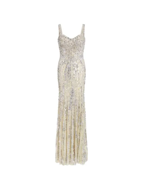 Jenny Packham sequin-embellished maxi dress