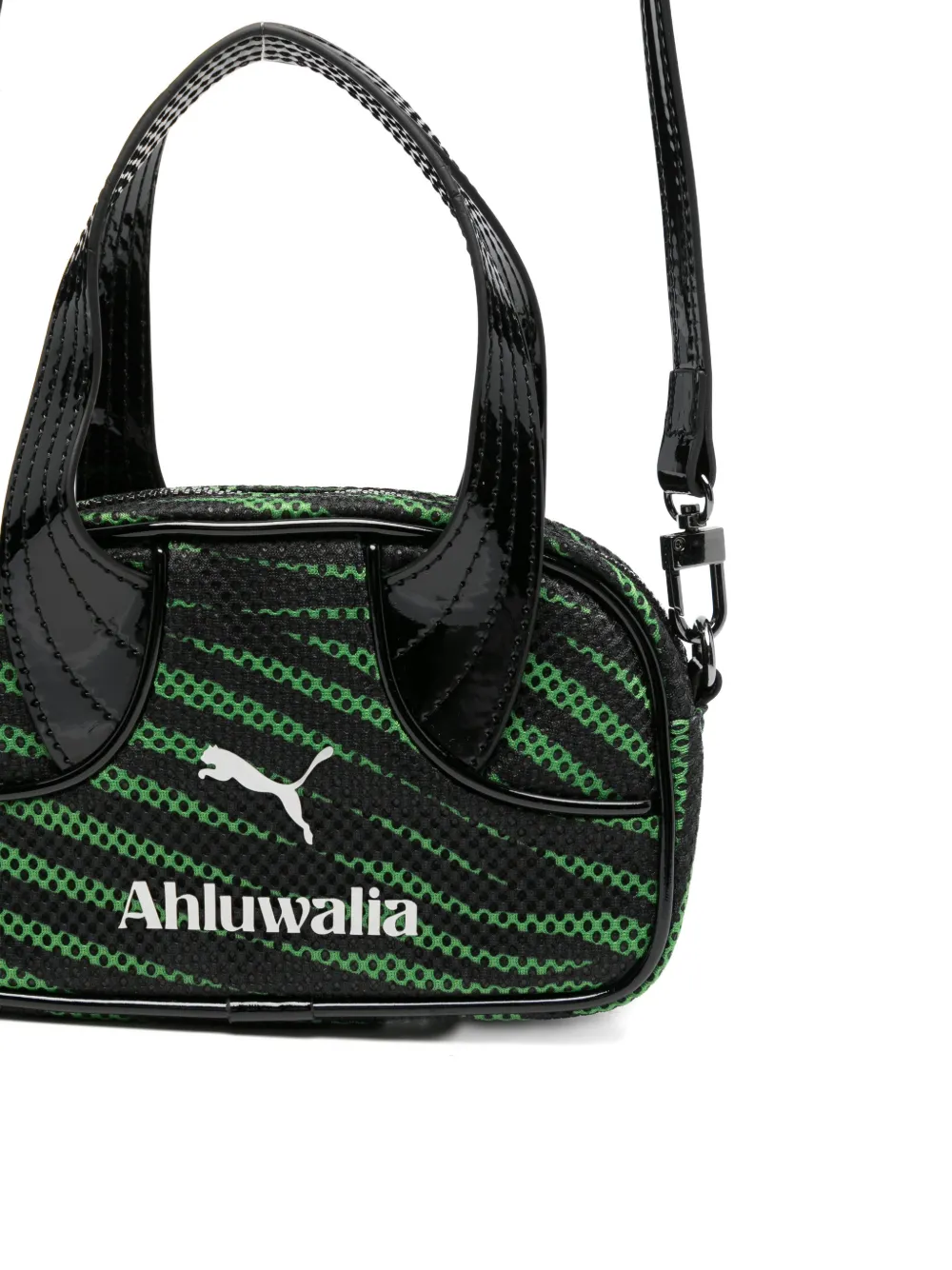 PUMA x Ahluwalia mesh crossbodytas Zwart