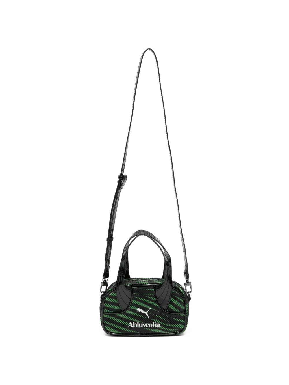 PUMA x Ahluwalia mesh-knit cross body bag - Schwarz