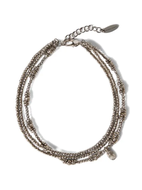 Brunello Cucinelli sterling silver anklet