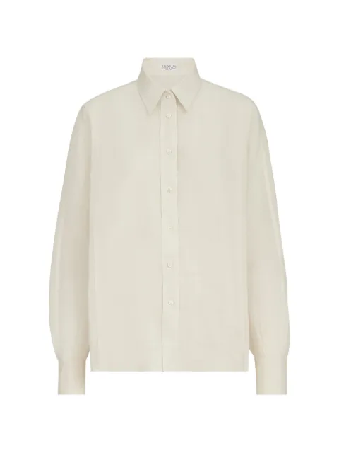 Brunello Cucinelli linen and cotton organza shirt