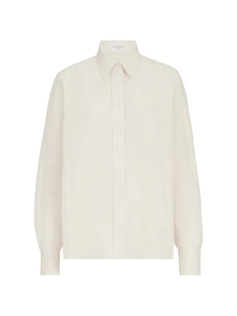 Brunello Cucinelli camisa de organza