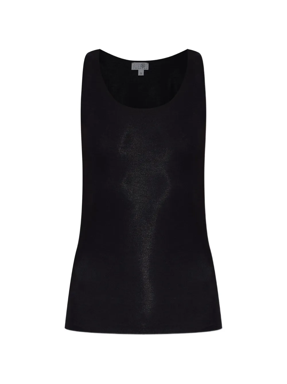 MM6 Maison Margiela scoop-neck tank top - Nero