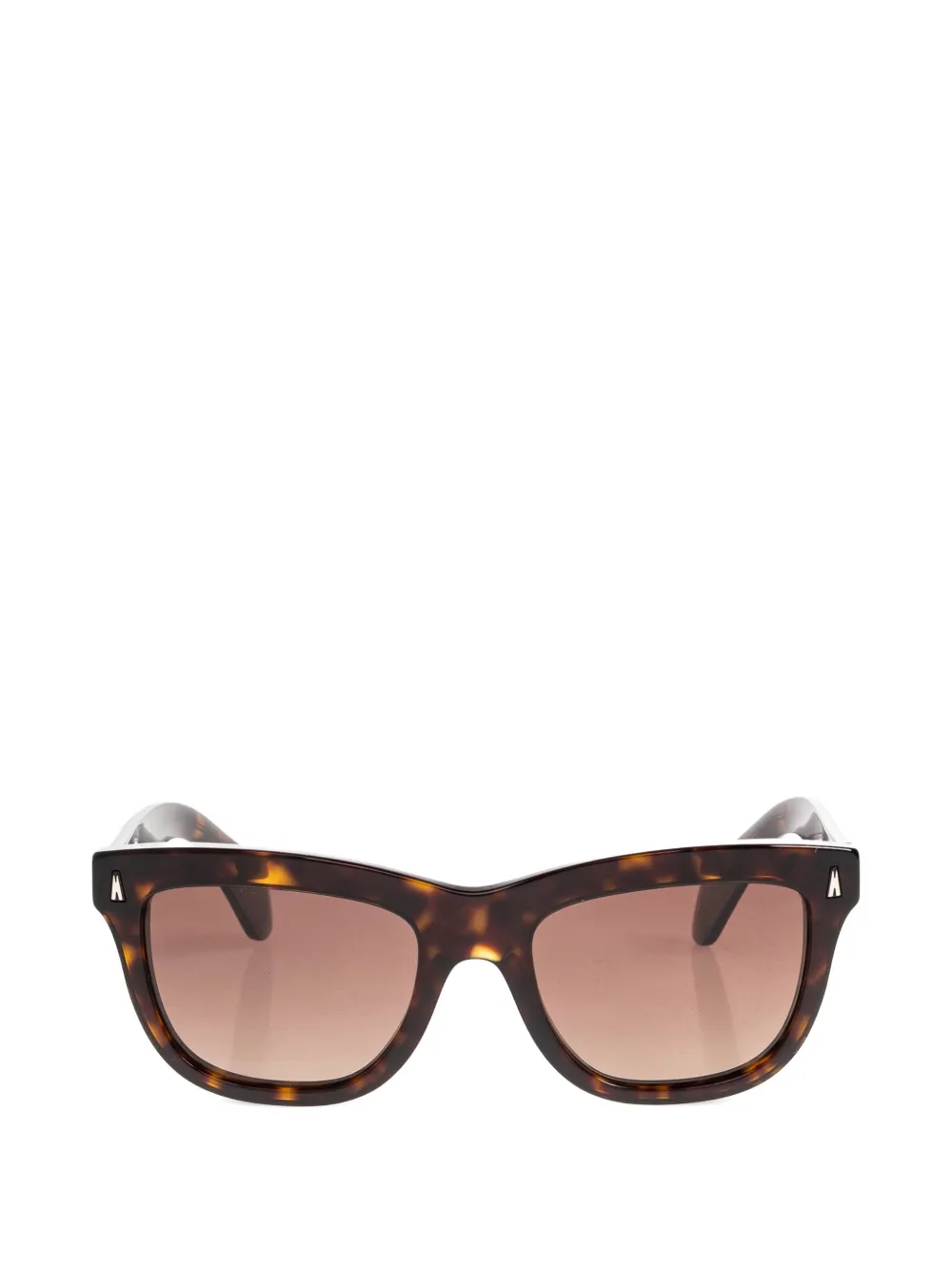 Moncler Tortoiseshell-effect Square-frame Sunglasses In Brown