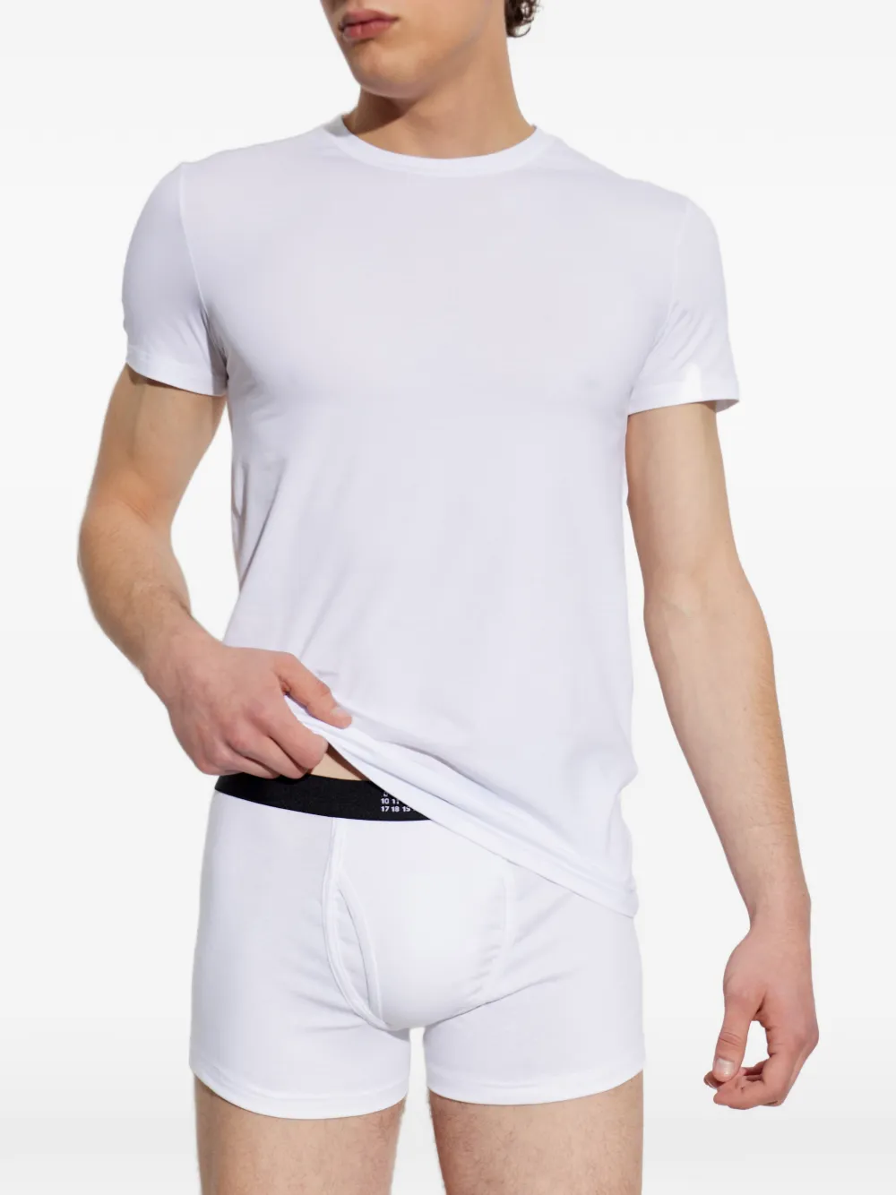 MM6 Maison Margiela T-shirt met ronde hals Wit