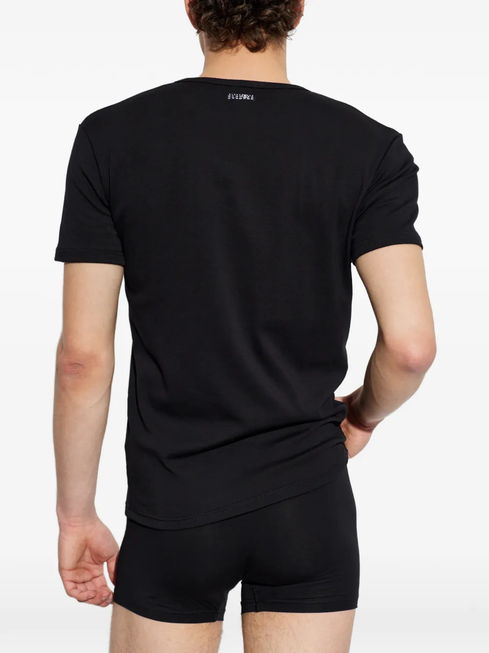 MM6 Maison Margiela T-shirt met logopatch Zwart