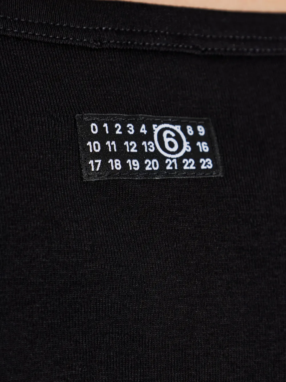 MM6 Maison Margiela T-shirt met logopatch Zwart