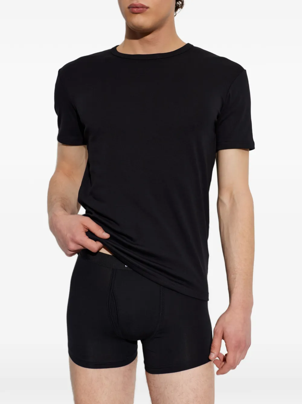 MM6 Maison Margiela T-shirt met logopatch Zwart