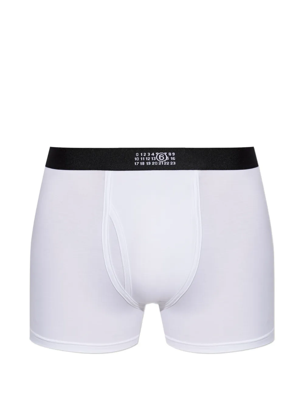 MM6 Maison Margiela logo-waistband boxer briefs - Bianco