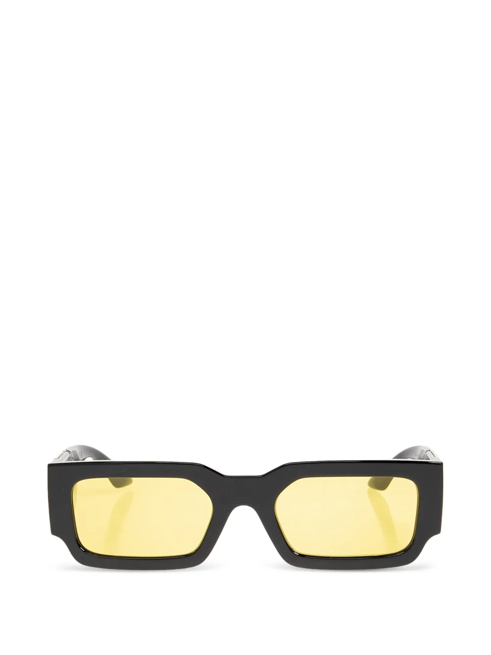 Versace Eyewear Greca rectangle-frame sunglasses - Nero