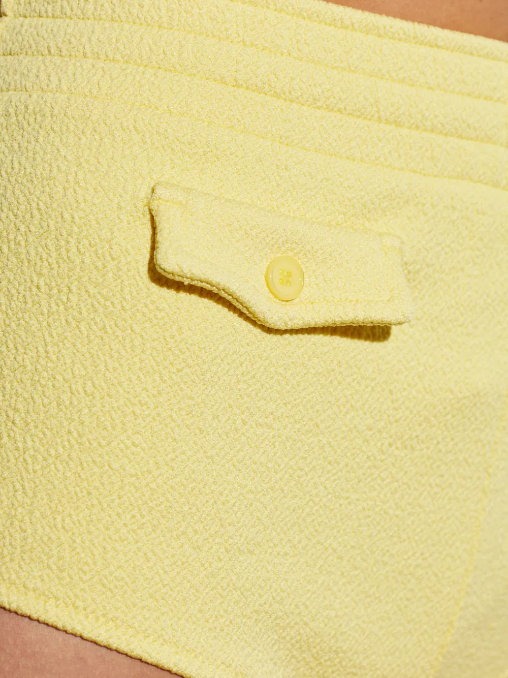 MM6 Maison Margiela Bikini met halternek en textuur Geel