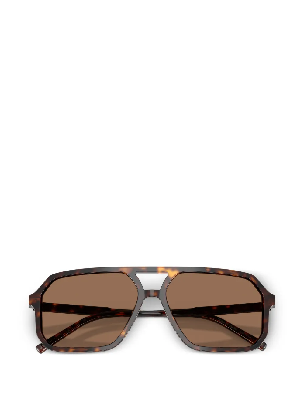 Dolce & Gabbana Eyewear Zonnebril met geometrisch montuur Bruin