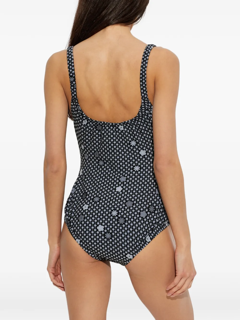 MM6 Maison Margiela Badpak met bloemenprint Zwart