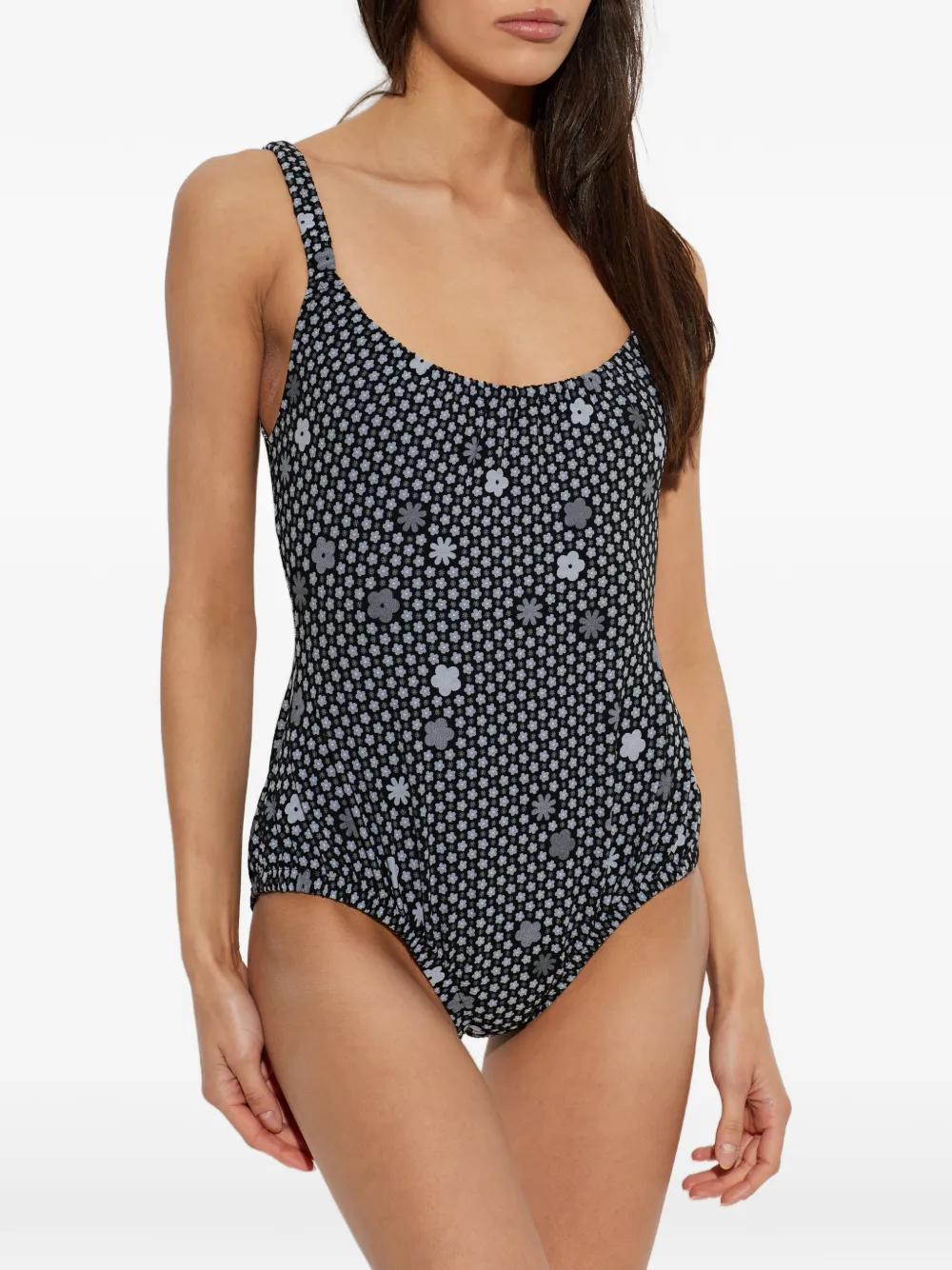 MM6 Maison Margiela Badpak met bloemenprint Zwart