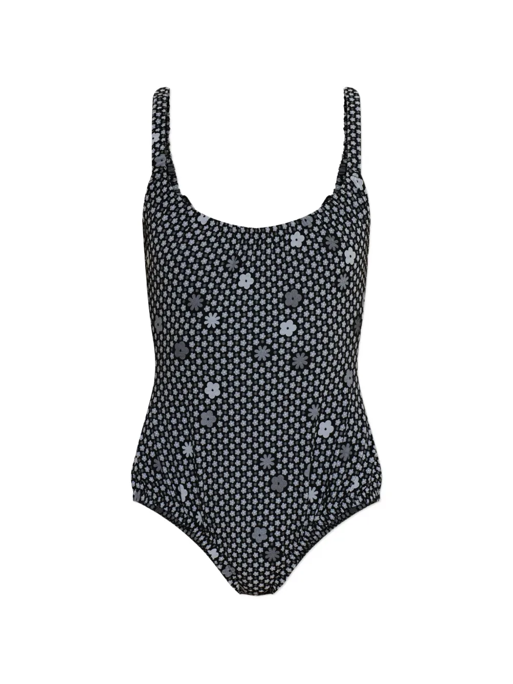 MM6 Maison Margiela floral-print swimsuit - Nero