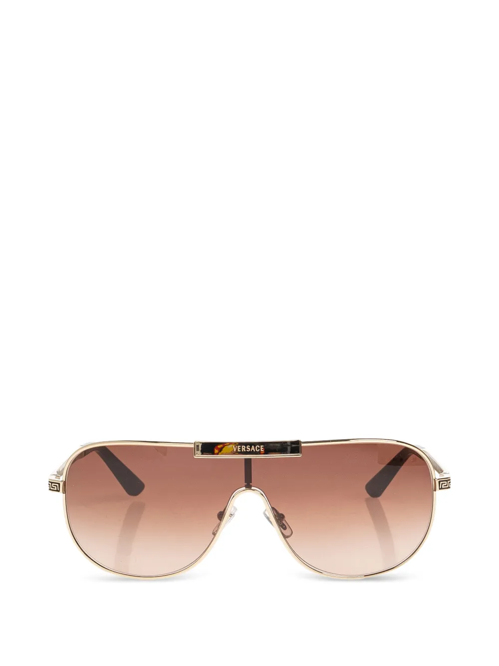 Versace Eyewear Greca-temple pilot-frame sunglasses - Gold