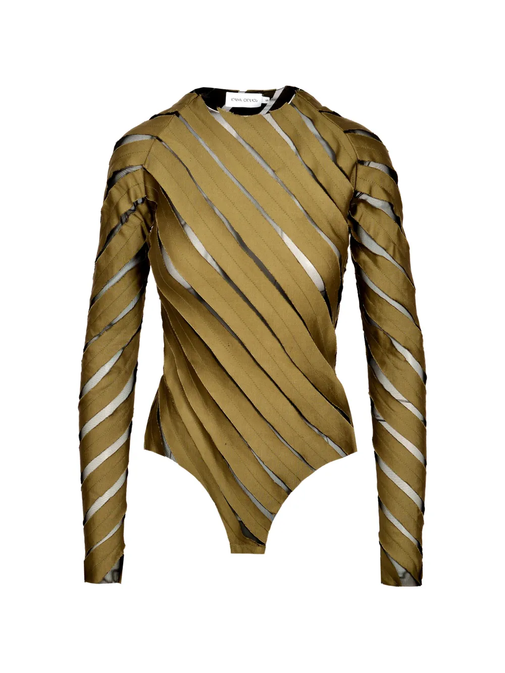 Ioana Ciolacu spiral bodysuit - Verde