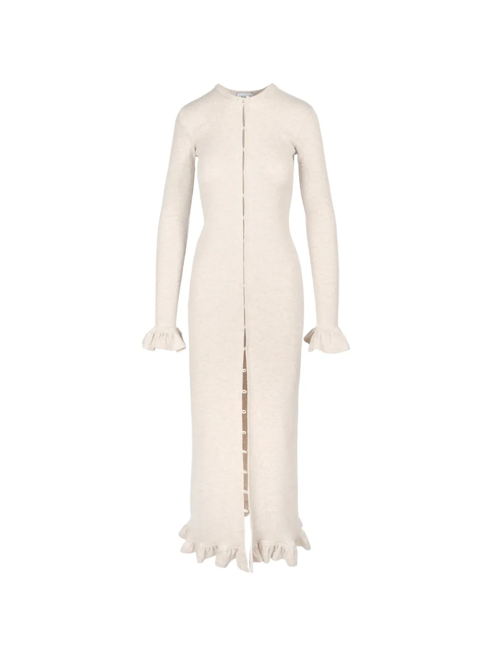 Ioana Ciolacu ruffled maxi dress - Toni neutri