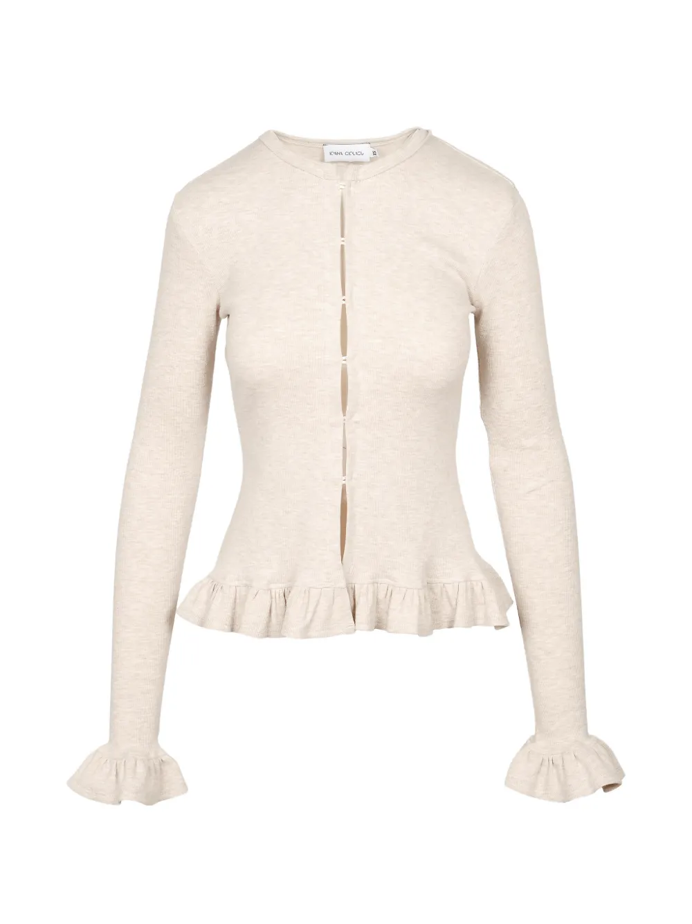 Ioana Ciolacu ruffled-trim blouse - Toni neutri