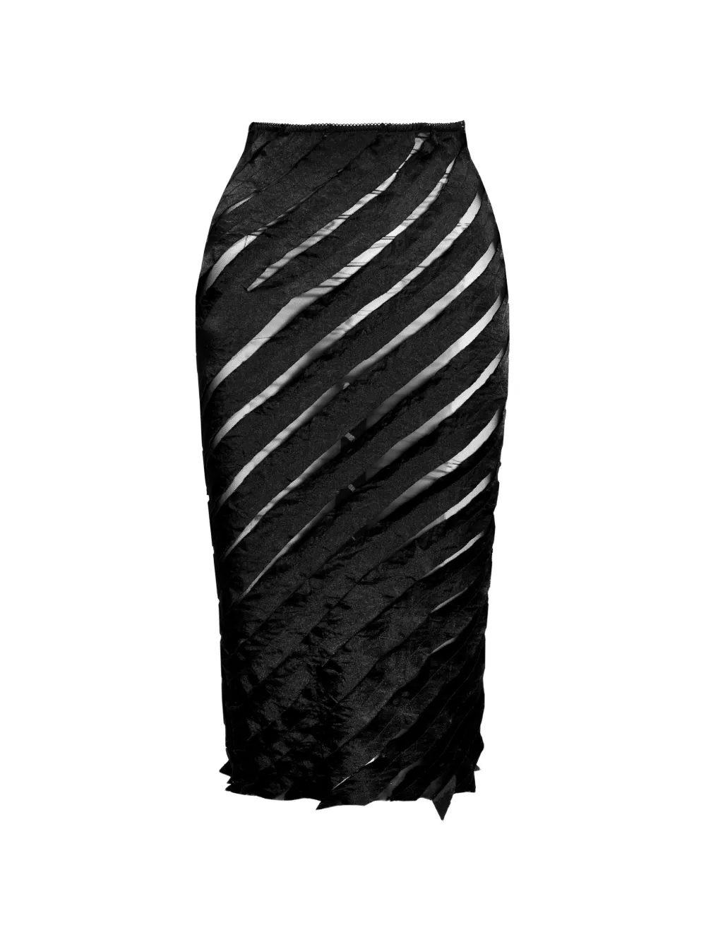 Ioana Ciolacu spiral panelled midi skirt - Schwarz