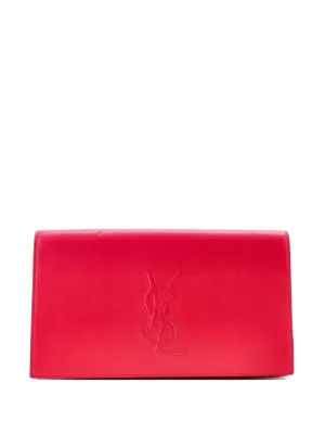 Saint Laurent Pre-Owned ベルドジュール レザー ラージ クラッチ