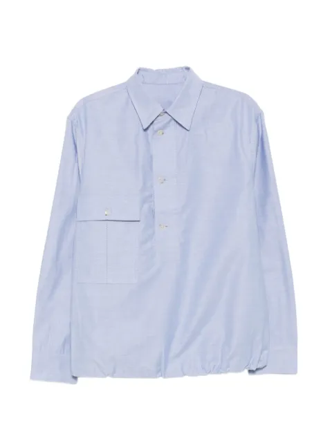 Nine In The Morning Dexter elasticated-hem flap-pocket shirt