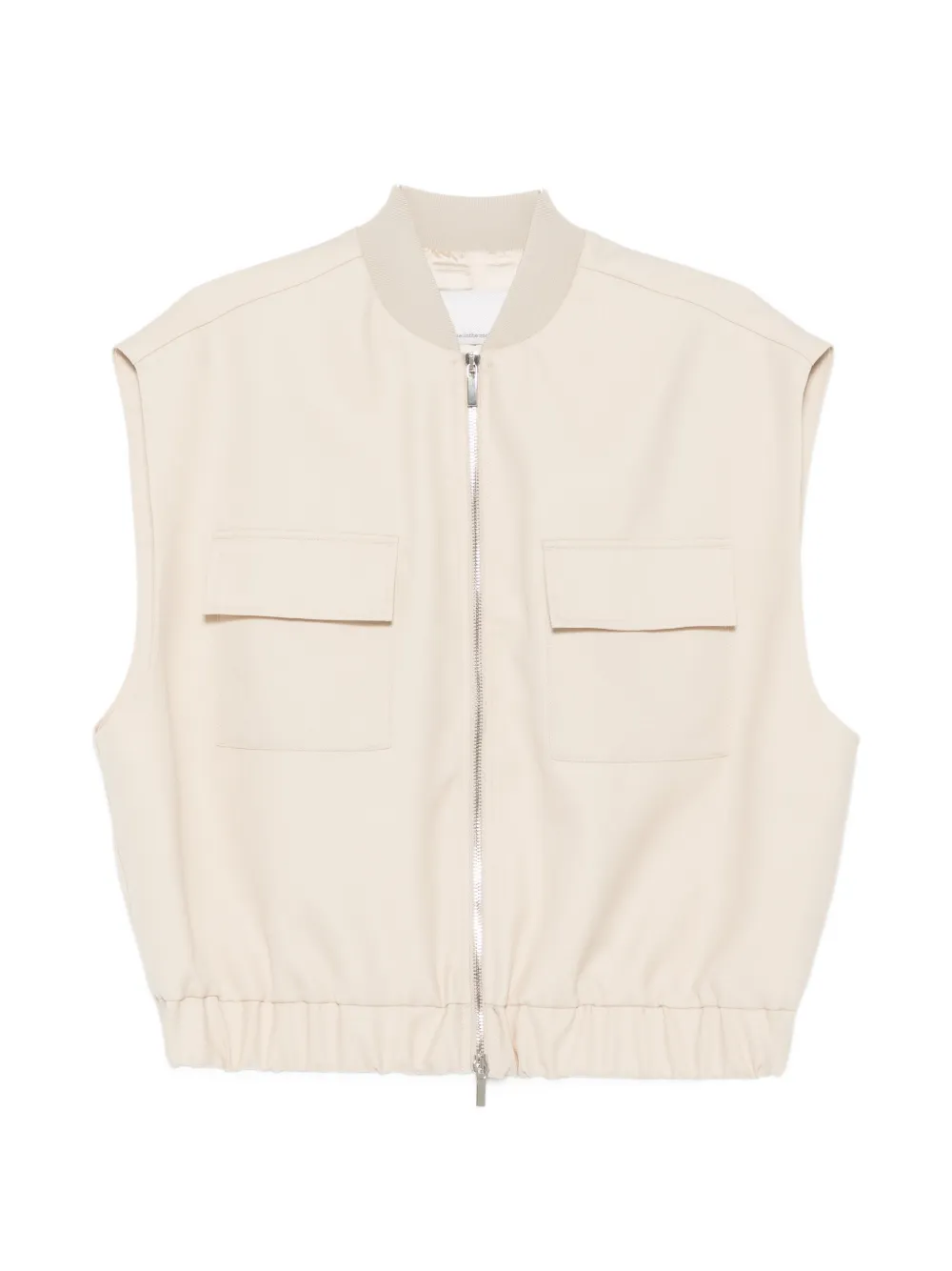 Nine In The Morning sleeveless flap-pocket gilet - Toni neutri