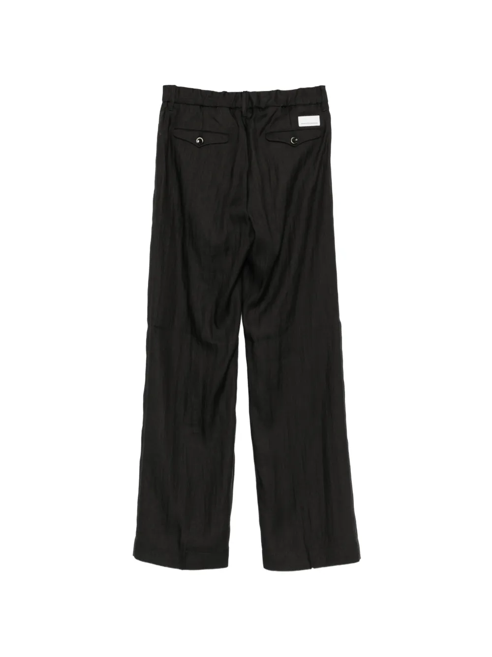 Nine In The Morning Blenda broek met riemlussen Zwart