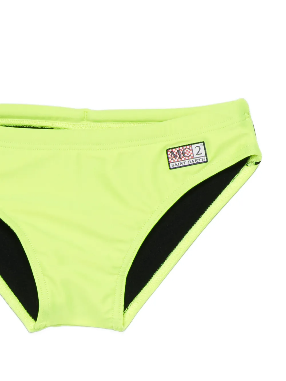MC2 Saint Barth Kids Billy zwembroek met logopatch Geel