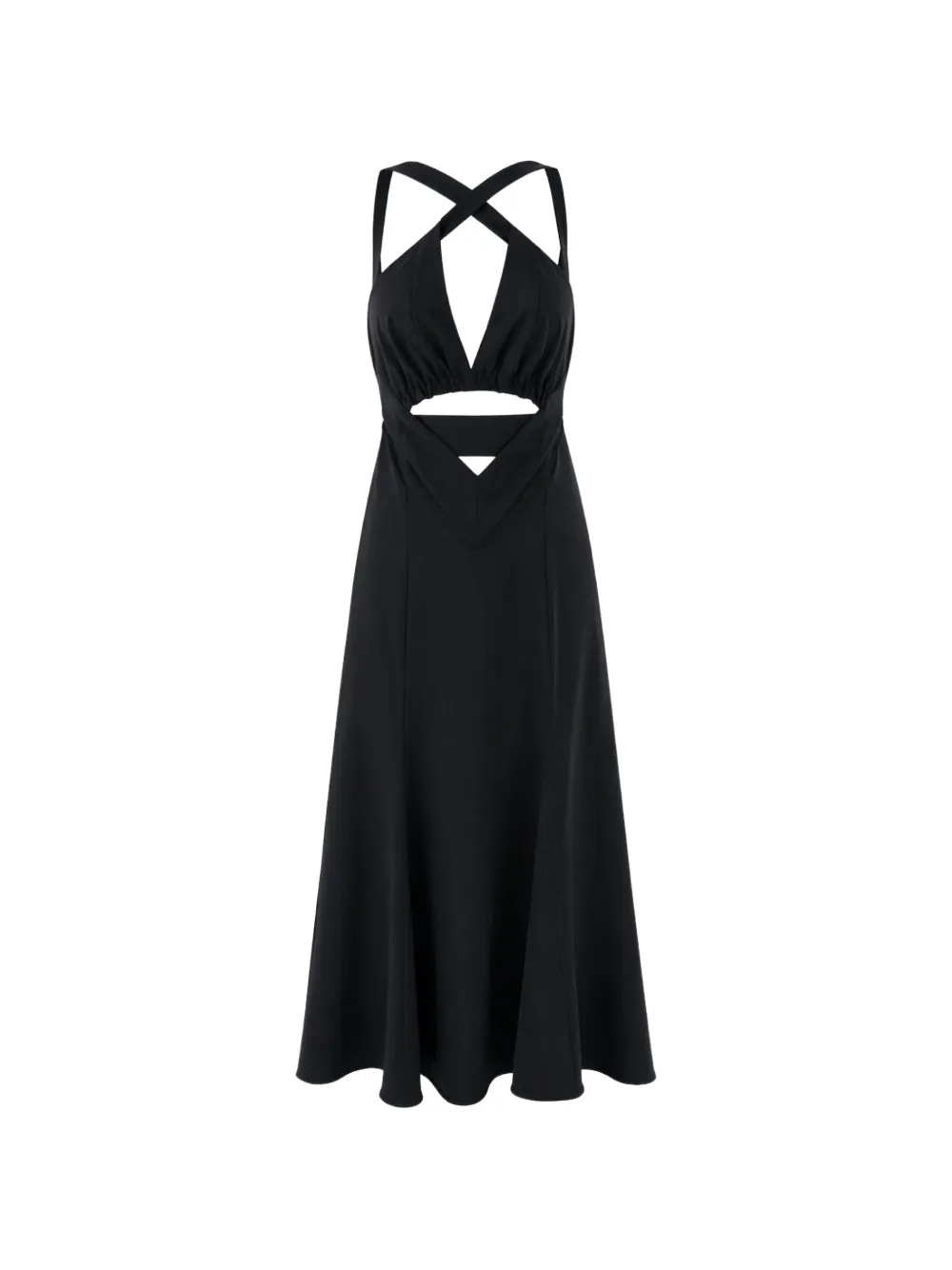 Rabanne cut-out midi dress - Nero
