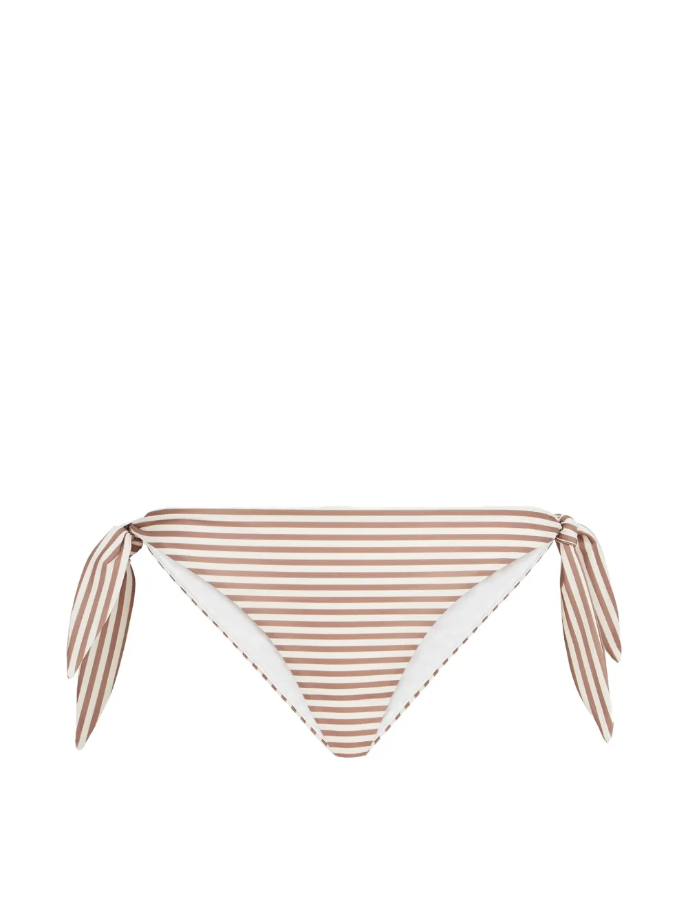 Brunello Cucinelli Slip bikini a righe in jersey tecnico - Toni neutri