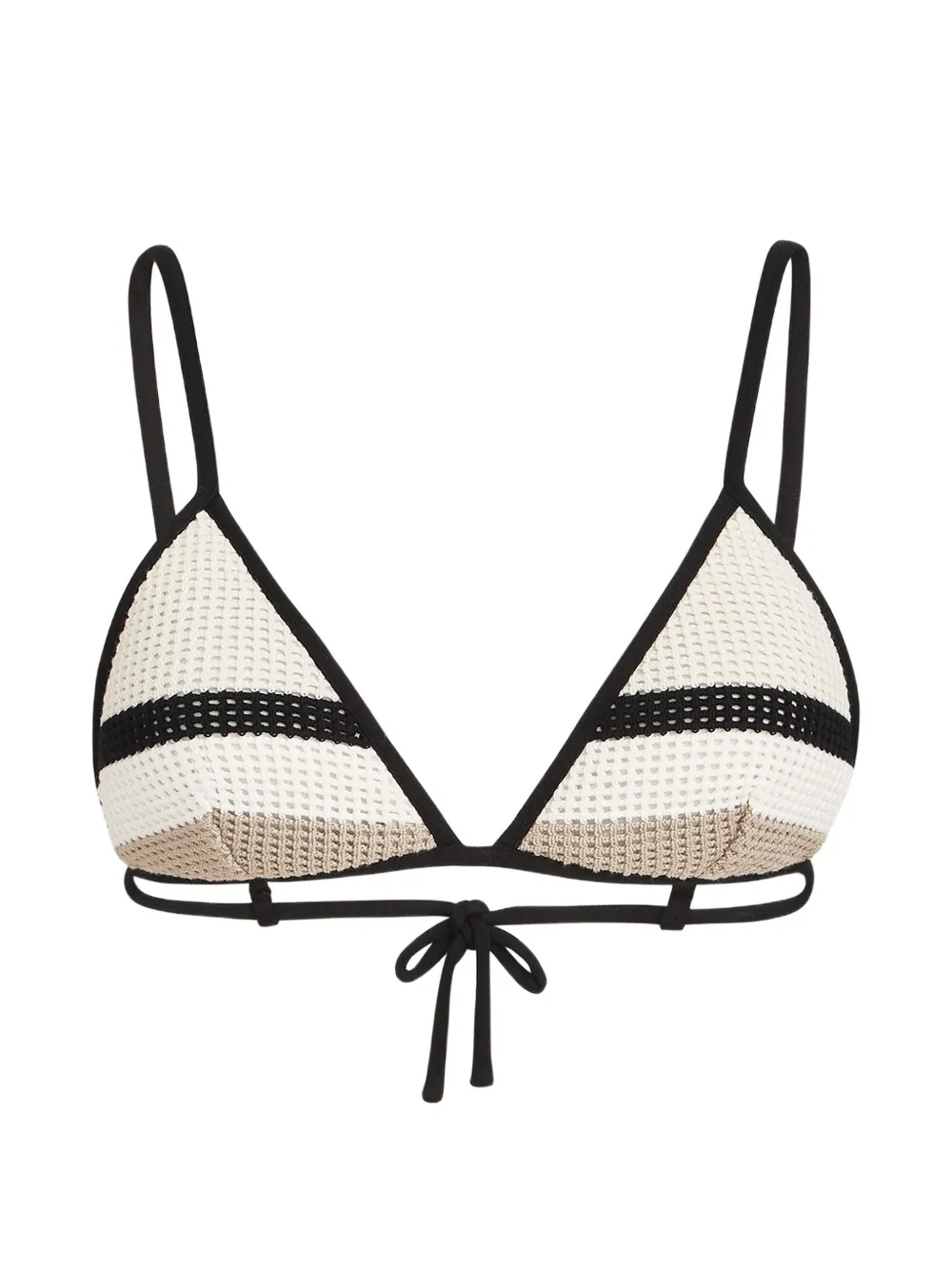 Brunello Cucinelli Top bikini in cotone - Toni neutri