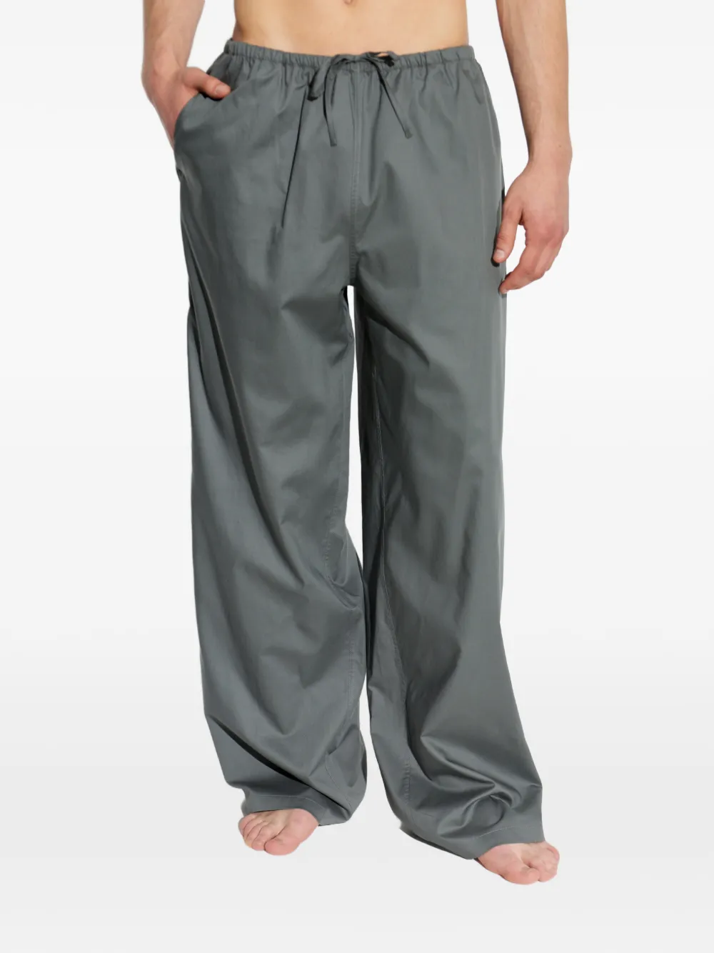 MM6 Maison Margiela Pyjamabroek met trekkoordtaille Grijs