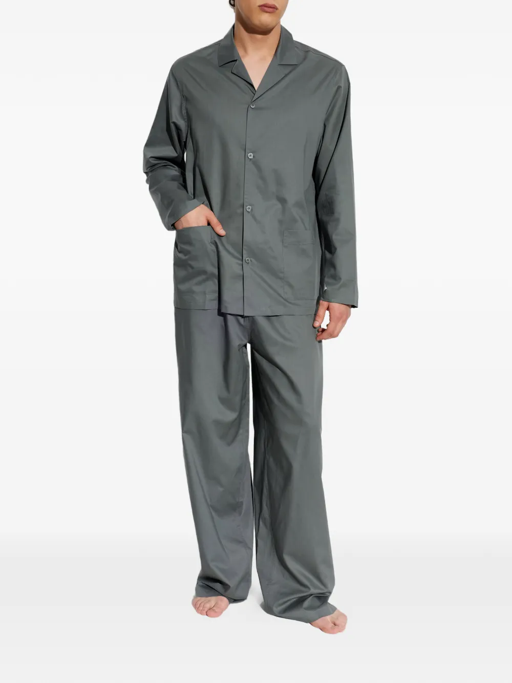MM6 Maison Margiela Pyjamabroek met trekkoordtaille Grijs