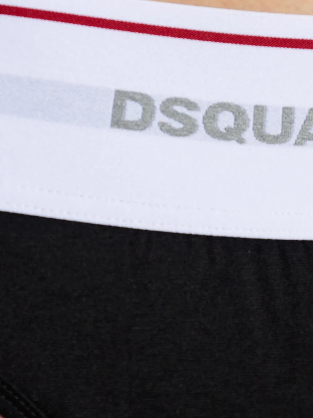 Dsquared2 Logo-waistband Briefs In Black