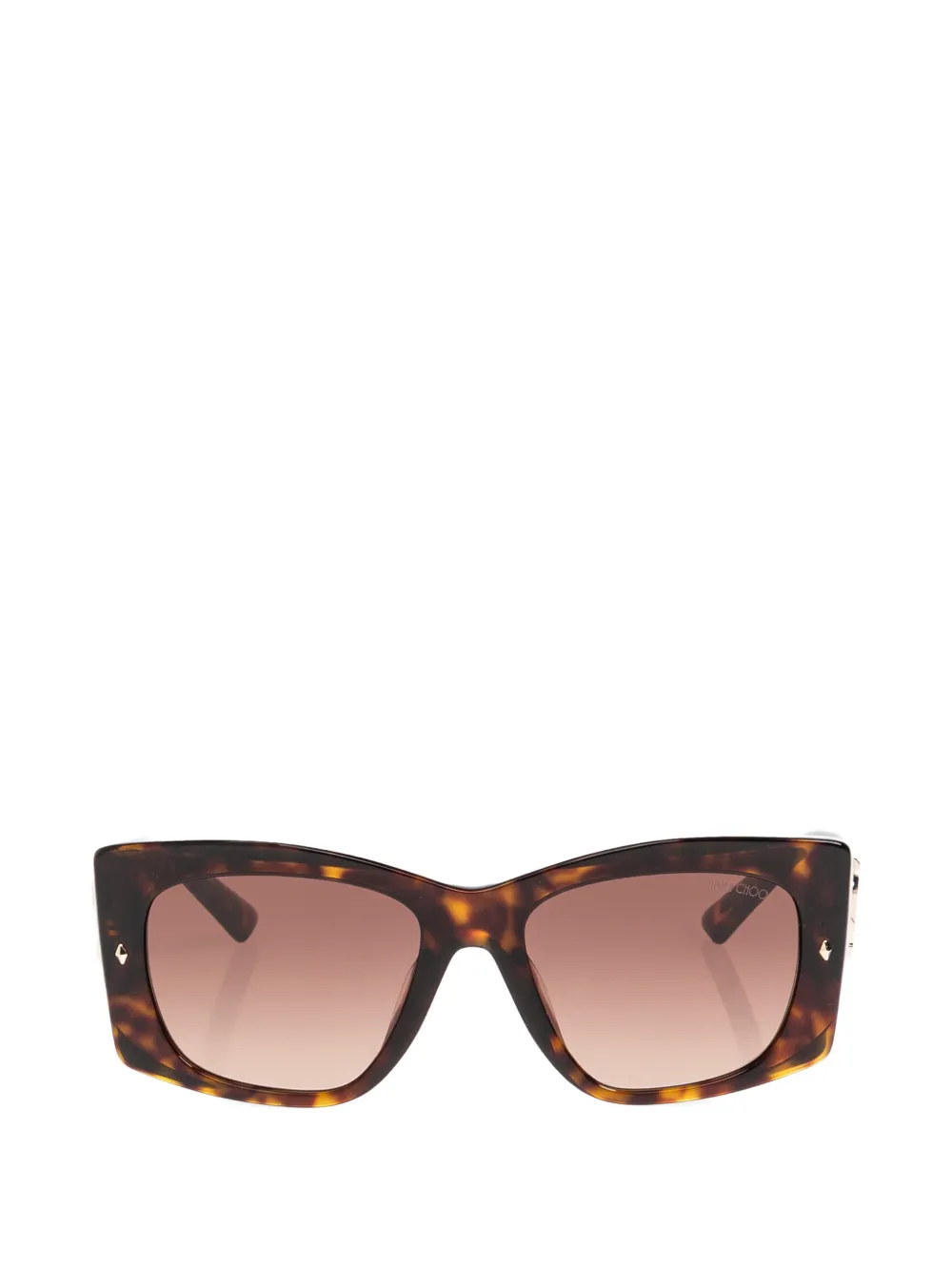 Jimmy Choo Eyewear JC monogram tortoiseshell-effect sunglasses - Marrone