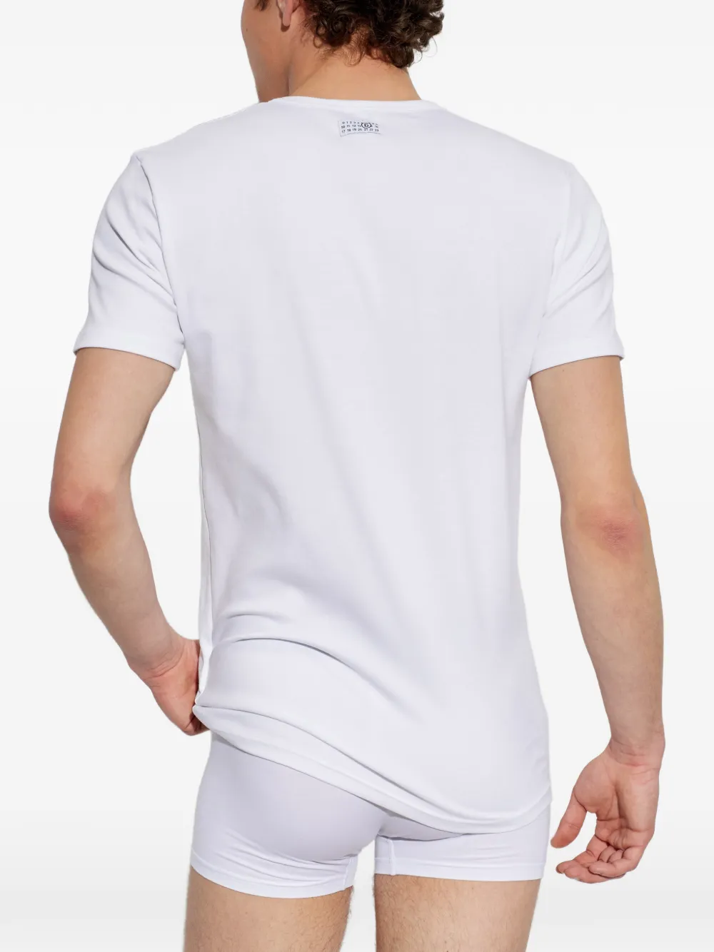 MM6 Maison Margiela T-shirt met logopatch Wit