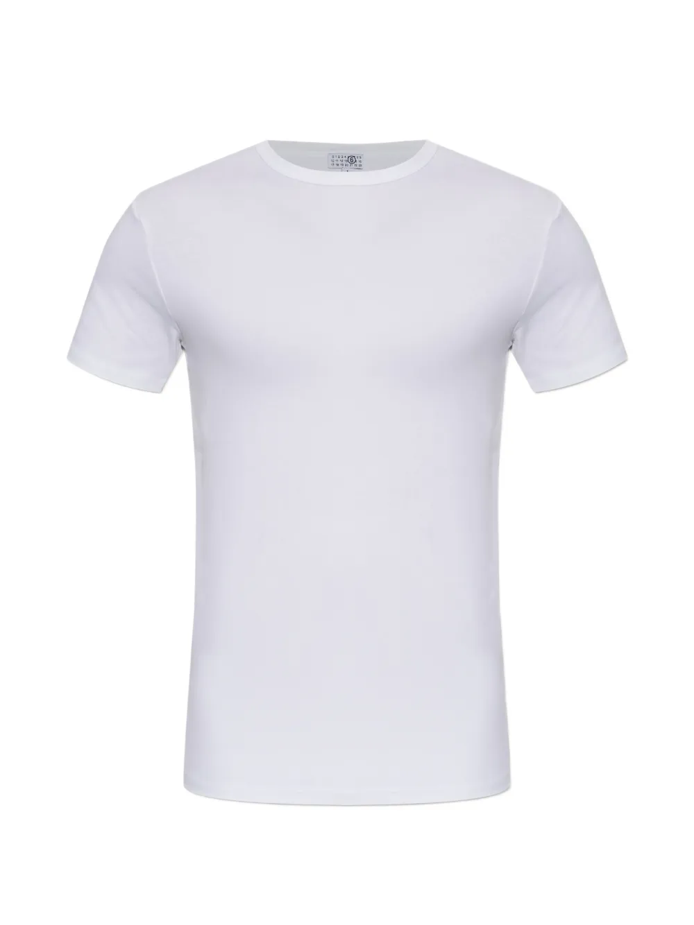 MM6 Maison Margiela logo-patch T-shirt - Weiß