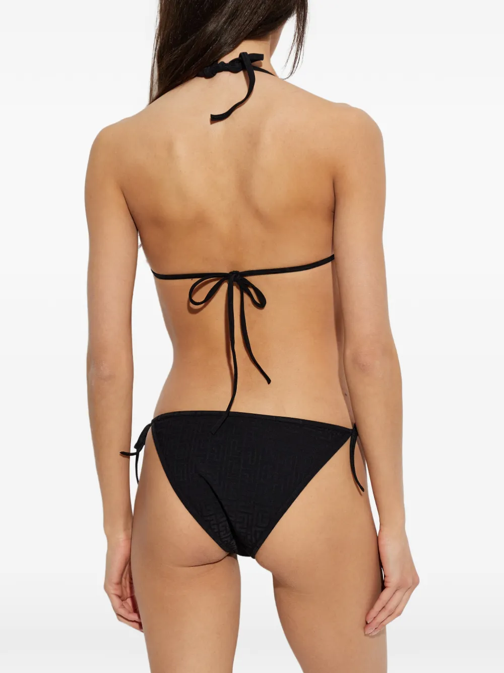 Balmain Bikini met Labirint-jacquard Zwart