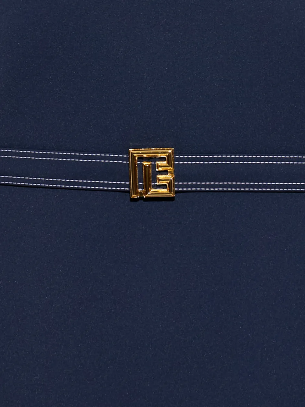Balmain Badpak met contrasterend stiksel en ceintuur Blauw