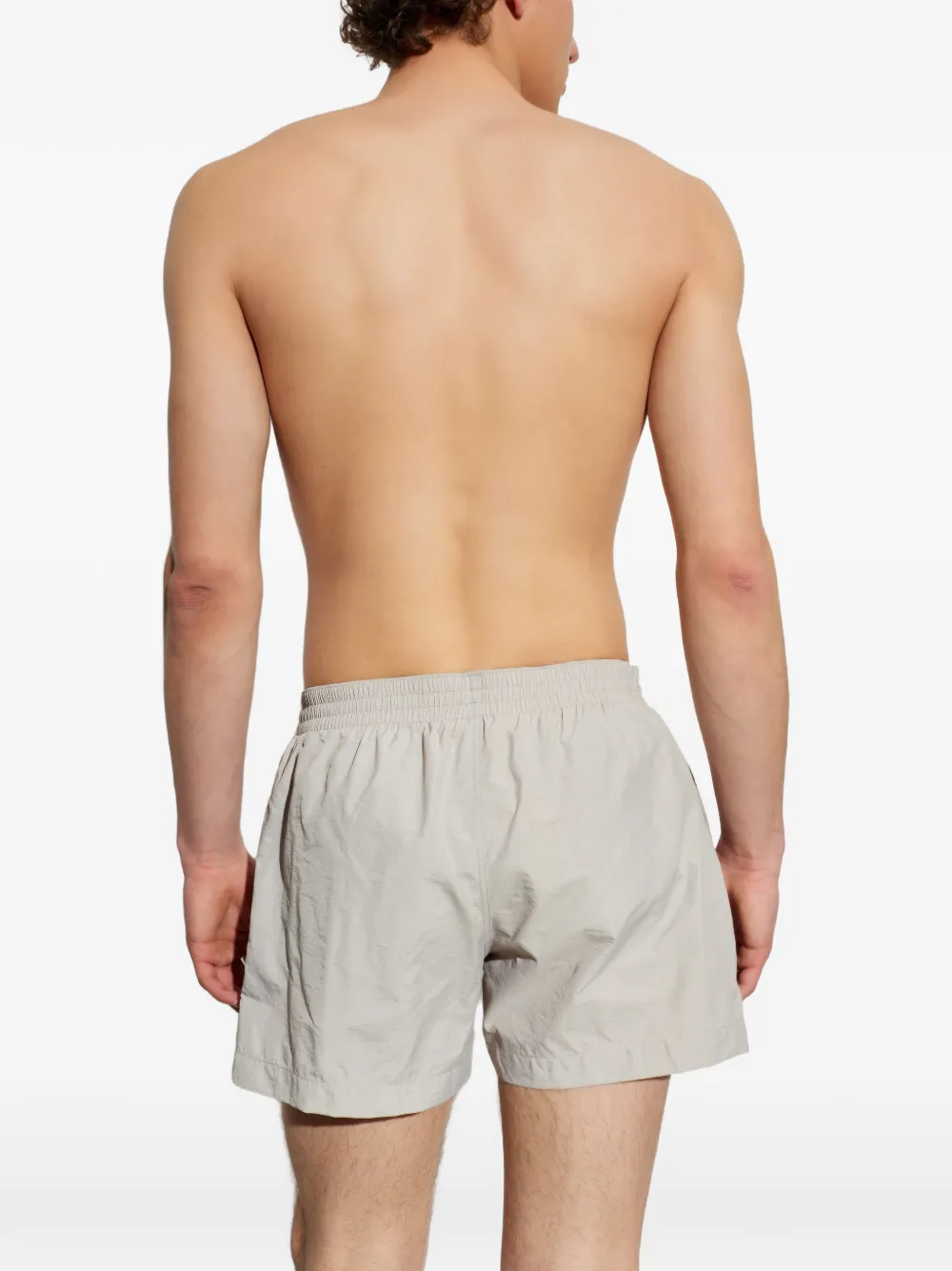 MM6 Maison Margiela Zwembroek met trekkoordtaille en geborduurd logo Beige