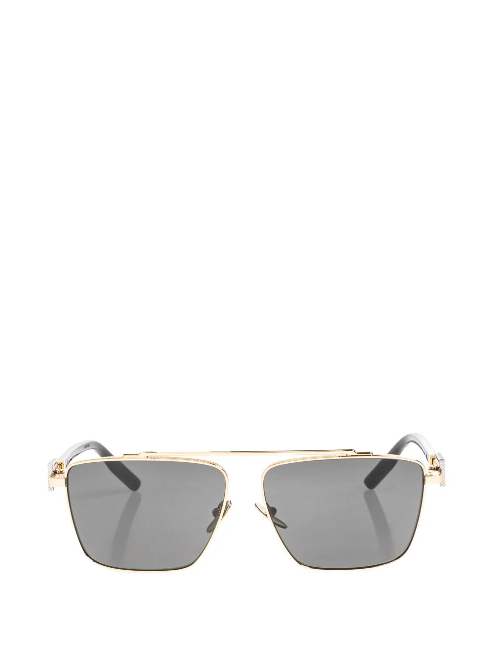 Dolce & Gabbana Eyewear logo-plaque geometric-frame sunglasses - Oro