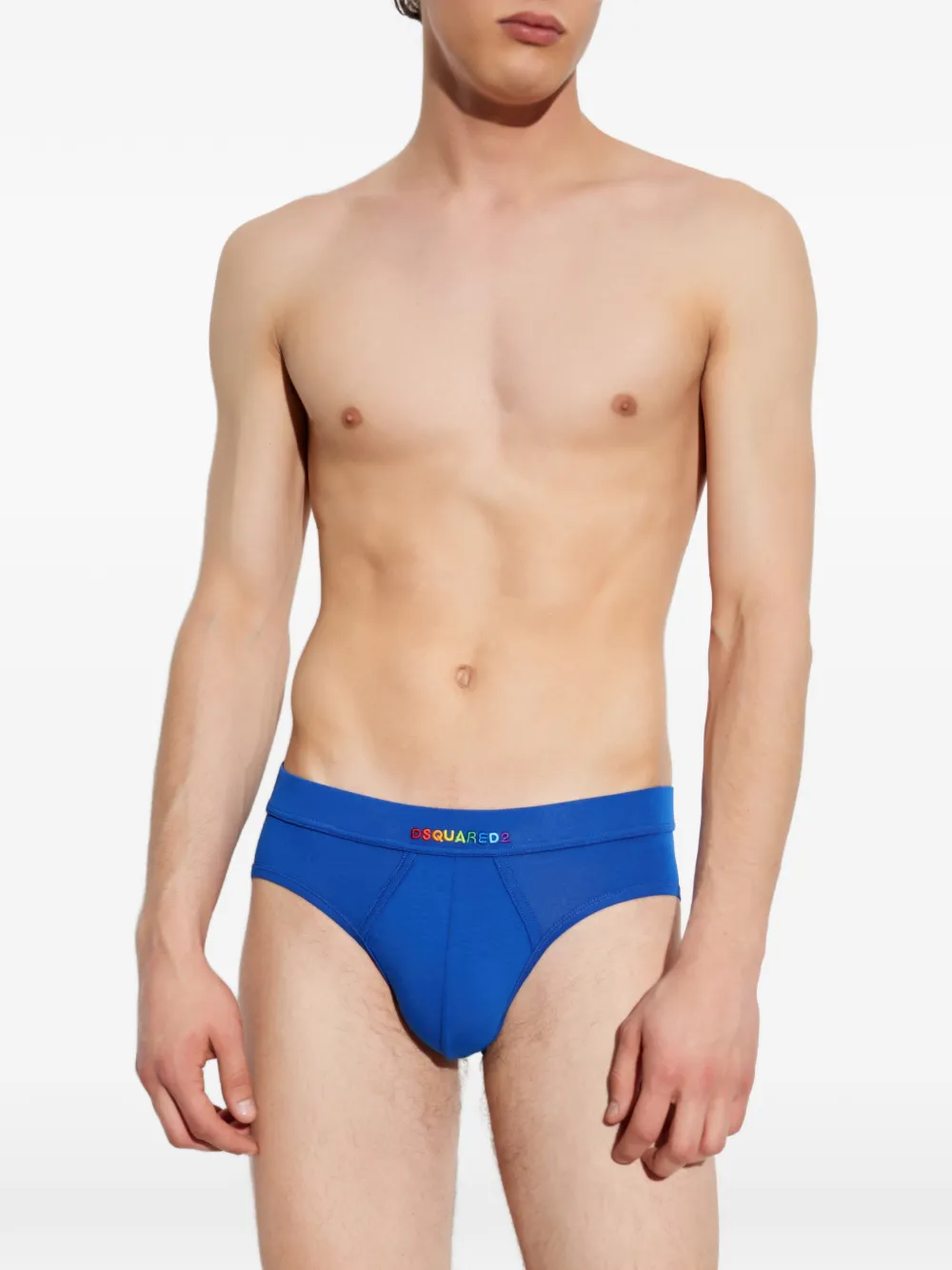 DSQUARED2 Be Proud slip met geborduurd logo Blauw