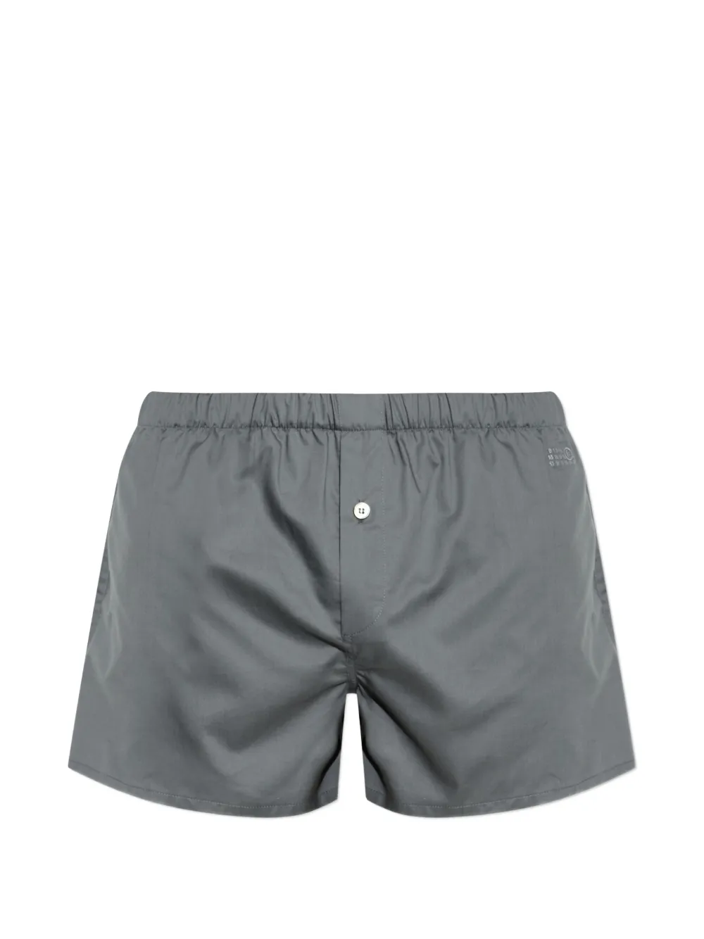 MM6 Maison Margiela elasticated-waist boxer shorts - Grigio