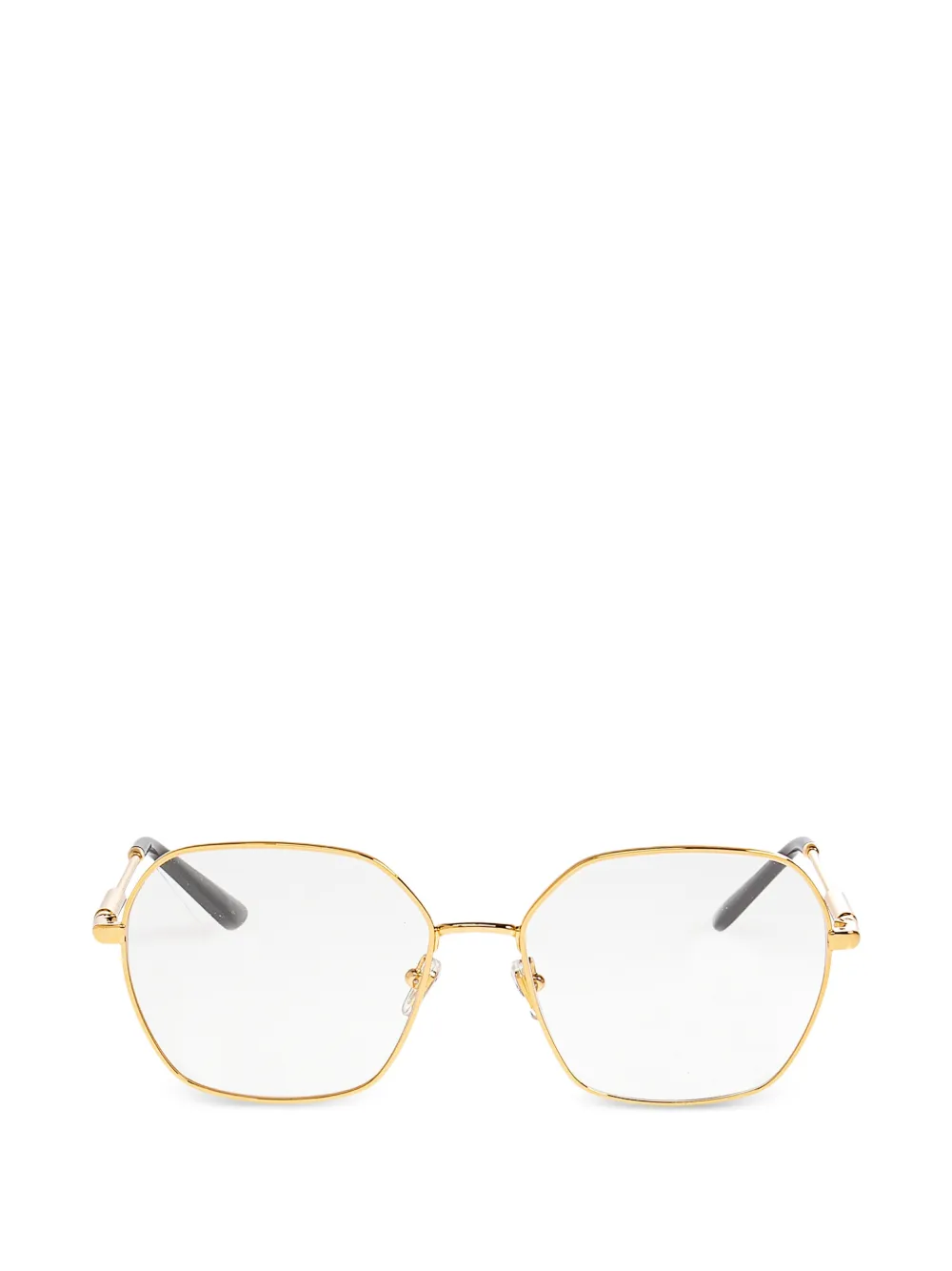 Versace Eyewear geometric-frame sunglasses - Oro