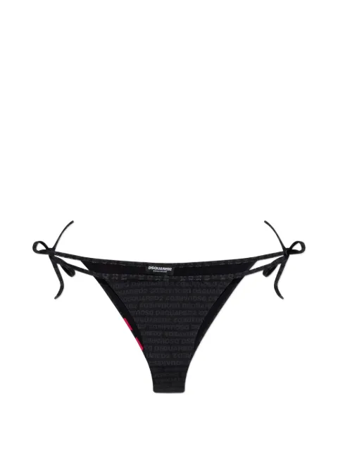DSQUARED2 logo-print side-tie bikini bottoms