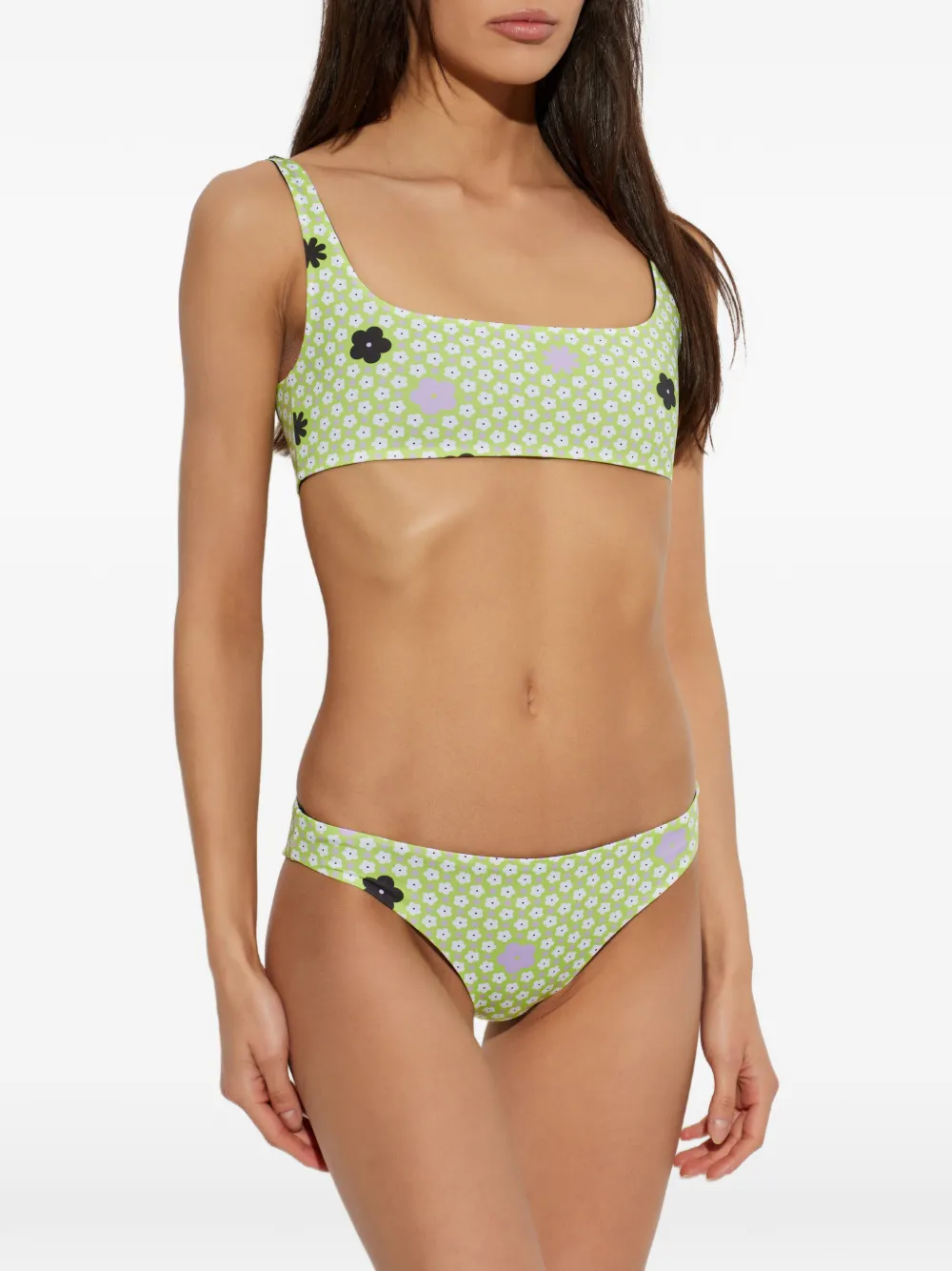 MM6 Maison Margiela Bikini met bloemenprint Groen