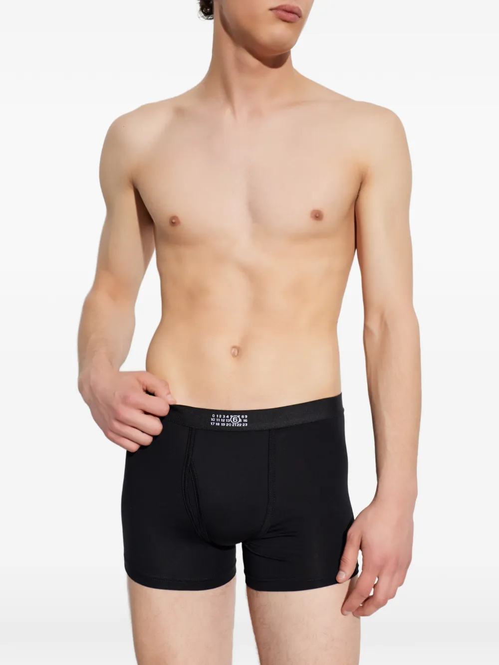 MM6 Maison Margiela Boxershorts met logoband Zwart