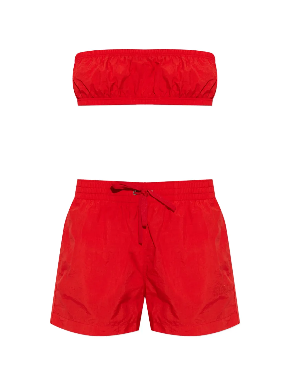 MM6 Maison Margiela drawstring-waistband shorts - Red