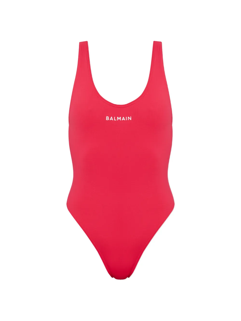 Balmain logo-print swimsuit - Rosa